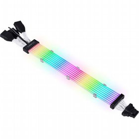 כבלים מעוצבים לכרטיס מסך - Lian Li Strimer Plus V2 12VHPWR to 3x8 PIN RGB כבלים מעוצבים לכרטיס מסך - Lian Li Strimer Plus V2 12VHPWR to 3x8 PIN RGB