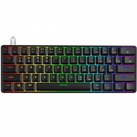 מקלדת גיימינג Skyloong GK61 שחורה