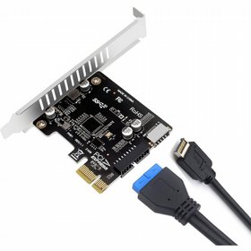 מתאם PCI ל-USB 3 פנימי עם חיבור TYPE C מתאם PCI ל-USB 3 פנימי עם חיבור TYPE C