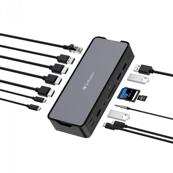 ���� ����� Verbatim USB-C Pro Multiport Hub 9