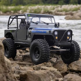 מכונית Axial SCX10 III JEEP CJ-7 4WD 1/10 אפורה מכונית Axial SCX10 III JEEP CJ-7 4WD 1/10 אפורה