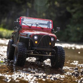 מכונית Axial SCX10 III JEEP CJ-7 4WD 1/10 אדומה מכונית Axial SCX10 III JEEP CJ-7 4WD 1/10 אדומה