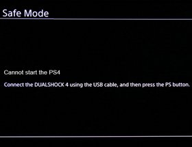 התקנת מערכת הפעלה מחדש לPS4 התקנת מערכת הפעלה מחדש לPS4