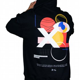 סווטשירט מעוצב XoL - מידה M שחור סווטשירט מעוצב XoL - מידה M שחור
