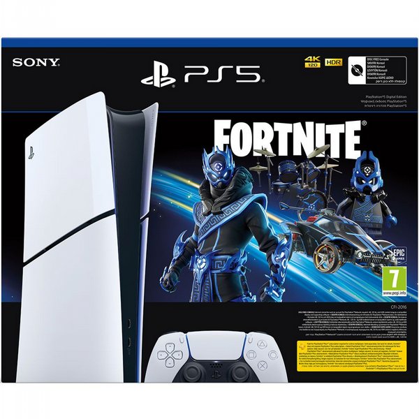 ������� Playstation 5 Slim Digital 1TB Fortnite Cobalt Star - ����� ���� �����