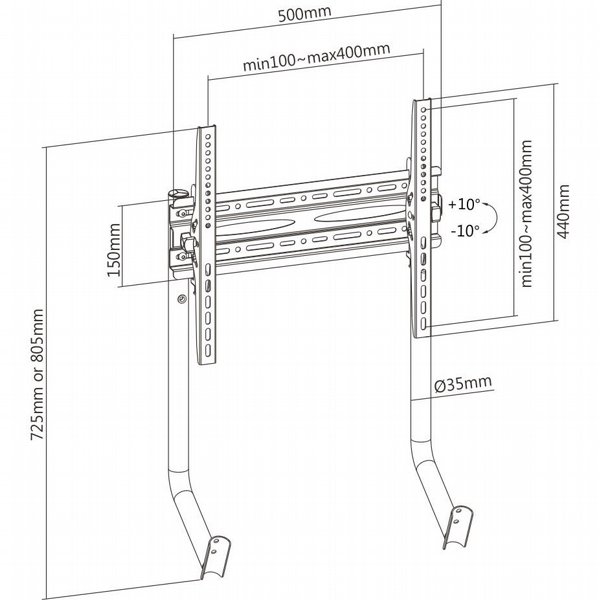 ����� ���� OPLITE GT3 Monitor Stand
