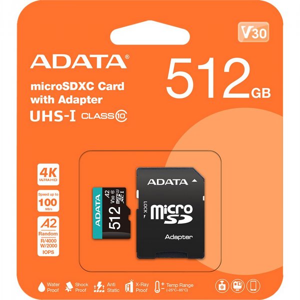 ����� ������ ADATA MicroSD 256GB V30 