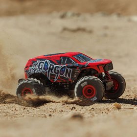 מכונית Arrma Gorgon GROM BRUSHED 4X4 RTR 1/16 אדומה מכונית Arrma Gorgon GROM BRUSHED 4X4 RTR 1/16 אדומה