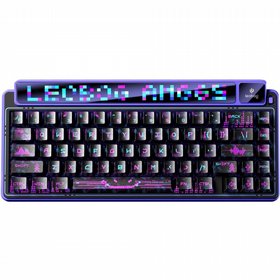 מקלדת גיימינג אלחוטית AULA X LEOBOG AMG65 סגולה מקלדת גיימינג אלחוטית AULA X LEOBOG AMG65 סגולה