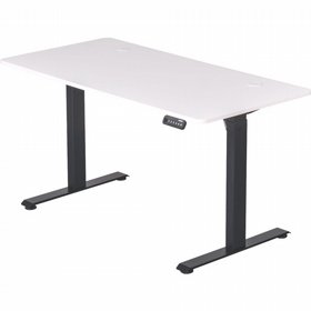 שולחן חשמלי STANDLY שחור - פלטת עץ לבן שולחן חשמלי STANDLY שחור - פלטת עץ לבן