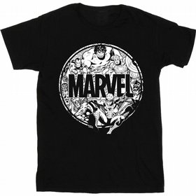 חולצה מעוצבת Marvel Black and White חולצה מעוצבת Marvel Black and White