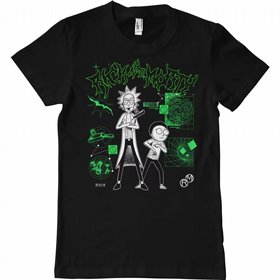 חולצה מעוצבת Rick and Morty Black and Green חולצה מעוצבת Rick and Morty Black and Green