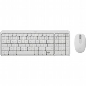 סט מקלדת ועכבר אלחוטיים Logitech MK250 לבן סט מקלדת ועכבר אלחוטיים Logitech MK250 לבן