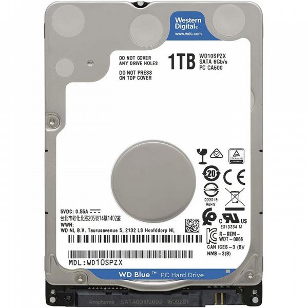 ���� ���� Western Digital Blue 1TB 2.5" HDD
