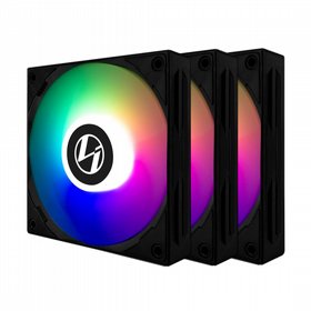 סט 3 מאווררים Lian Li ST120 Uni-Fan שחורים סט 3 מאווררים Lian Li ST120 Uni-Fan שחורים