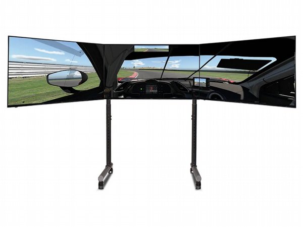 ���� �3 ����� Next Level Racing Round Tube Freestanding Triple Monitor Stand