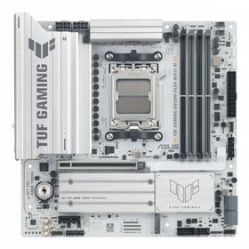 לוח אם Asus TUF GAMING B850M-PLUS WIFI7 W AM5 DDR5 לבן לוח אם Asus TUF GAMING B850M-PLUS WIFI7 W AM5 DDR5 לבן