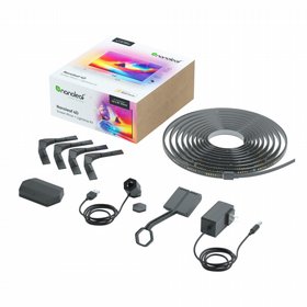 ערכת סנכרון מסך ורצועת תאורה Nanoleaf 4D 5.2 מטר עד 85 אינץ ערכת סנכרון מסך ורצועת תאורה Nanoleaf 4D 5.2 מטר עד 85 אינץ